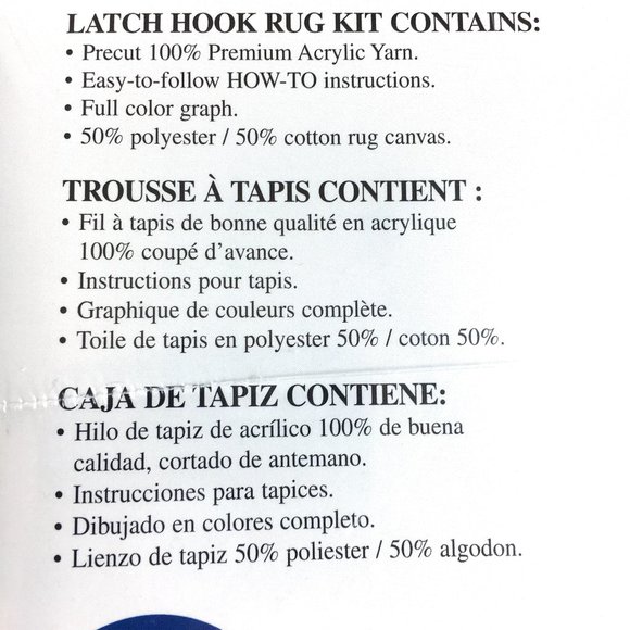 Bernat Cabbage Roses Latch Hook Rug Kit Vtg - Picture 7 of 14